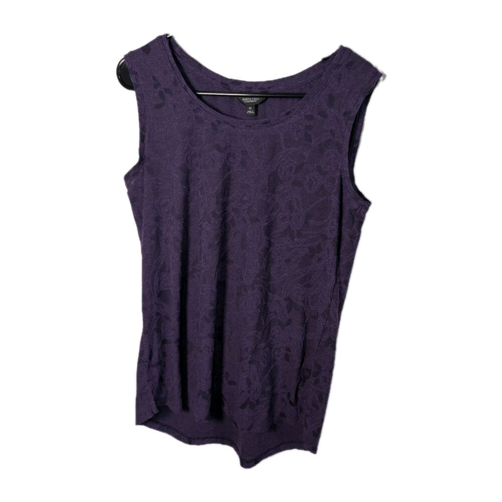 Simply Vera Wang Tank Top Tunic Artsy Purple Womens Size Medium * Whimsigoth